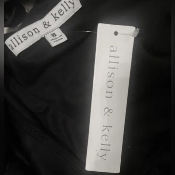 SOLD - Allison & Kelly Gothic Black Brocade Silky Backless Ruffle Mini Dress - Picture 8 of 8